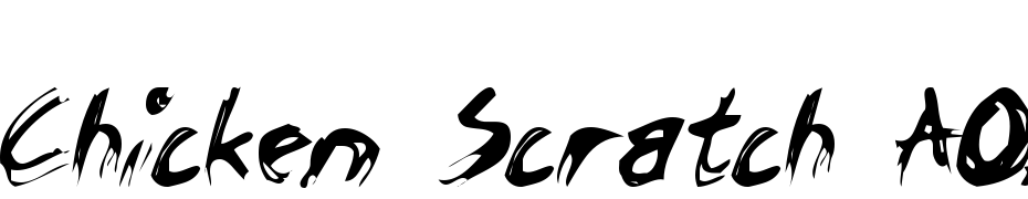 Chicken Scratch AOE Font Download Free